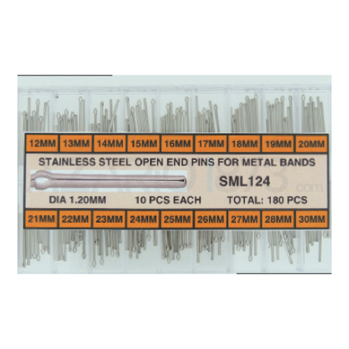 ASSORTIMENTO 180 COPPIGLIE FENDUES Ø 1.20 mm 