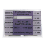 ASSORTIMENTO PERNI ACCIAIO TESTA ZIGRINATA Ø 0.90 - XL