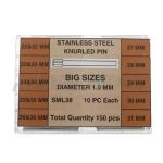 ASSORTIMENTO PERNI ACCIAIO TESTA ZIGRINATA Ø 1.00 - XL