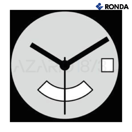 MOVIMENTO RONDA 505 SWISS MADE, 10 1/2''', ALT. 3.00, ALT. SFERE 1, D3, 3 LANCETTE