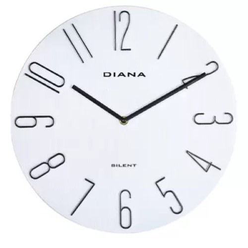 OROLOGIO PARETE SILENZIOSO IN ABS Ø 30 CM - BIANCO - 111439