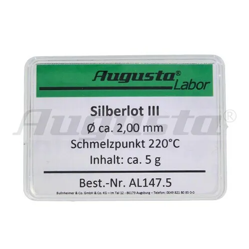 SALDATURA PER ARGENTO, BRONZO N° III - 5 G. 